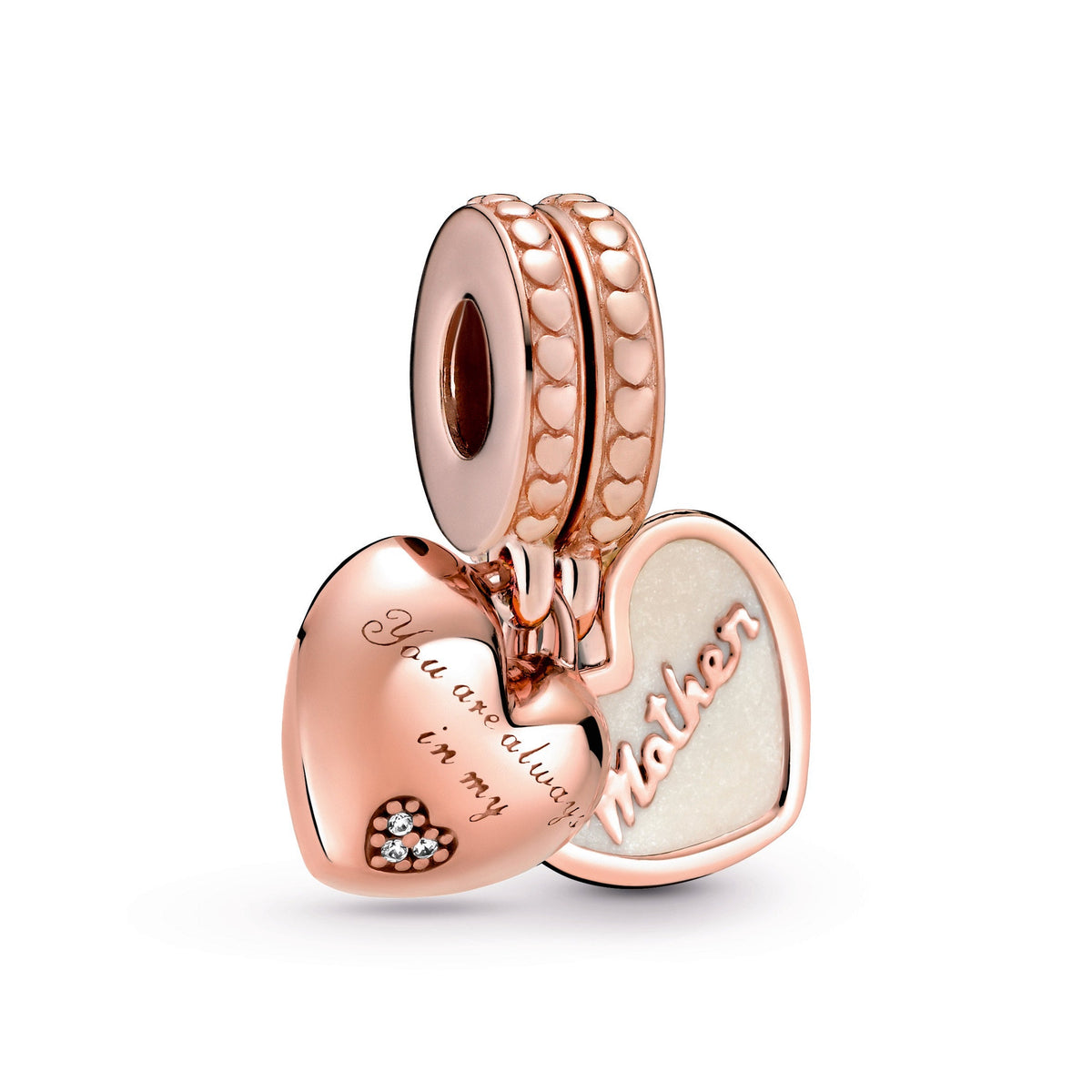 Pandora Charm Featuring You're Always in My Heart Split Dangle