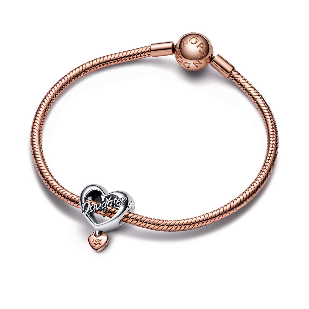 Pandora Charm Featuring Love You Daughter Heart