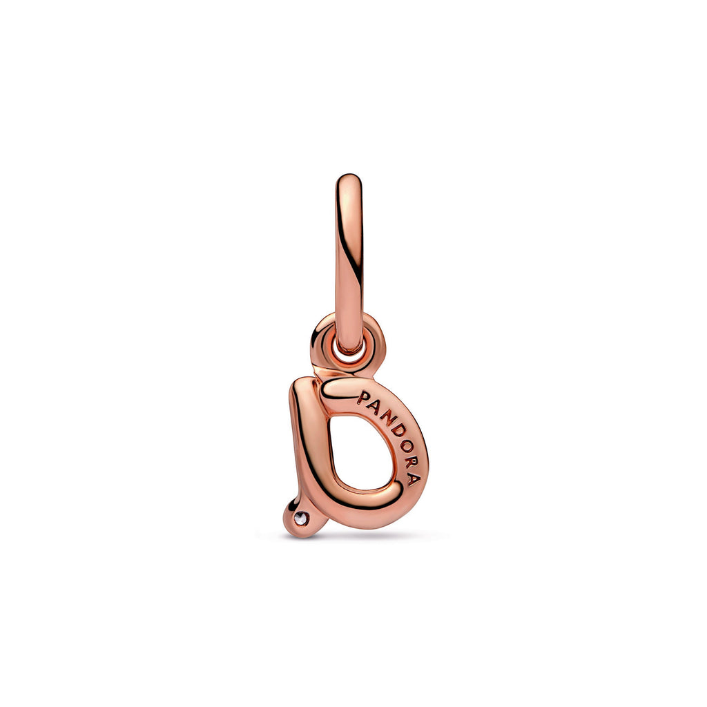 Pandora Charm Featuring Letter a Script Alphabet Dangle