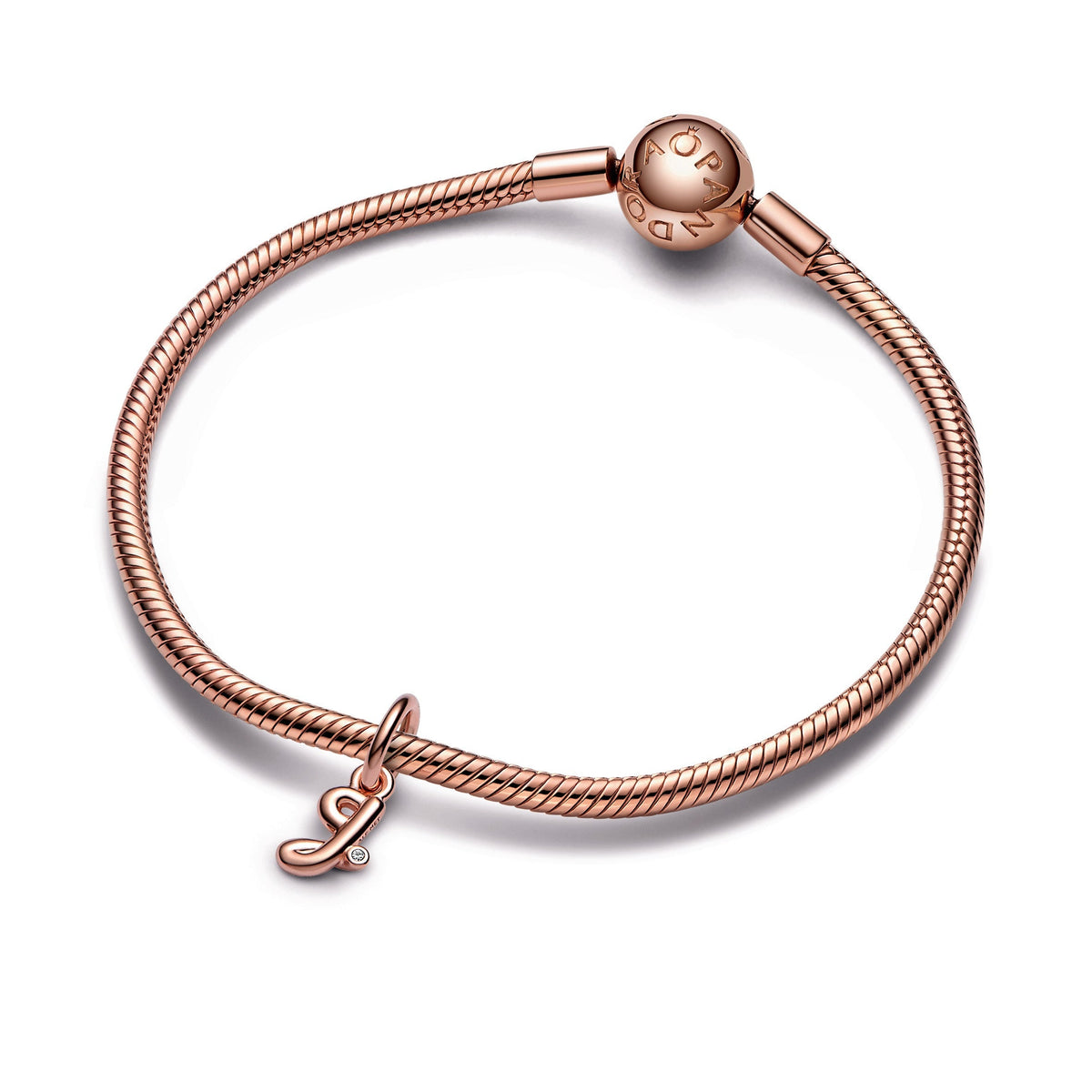 Pandora Letter g Script Alphabet Dangle Charm