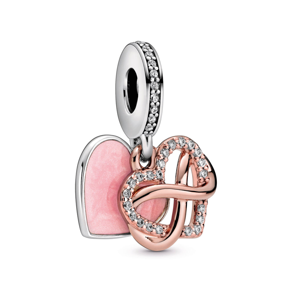 Pandora Charm Featuring Sparkling Infinity Heart Dangle