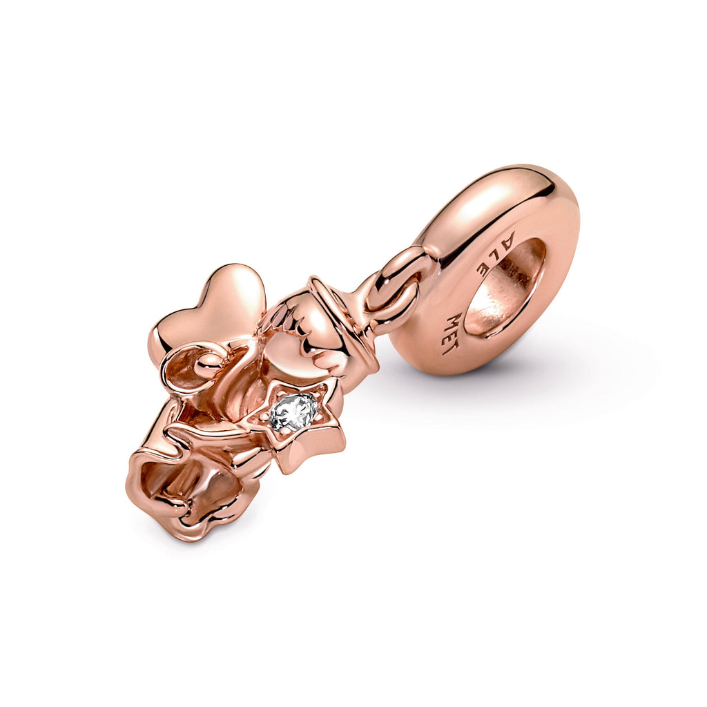 Pandora Charm Featuring Heart Winged Angel Dangle