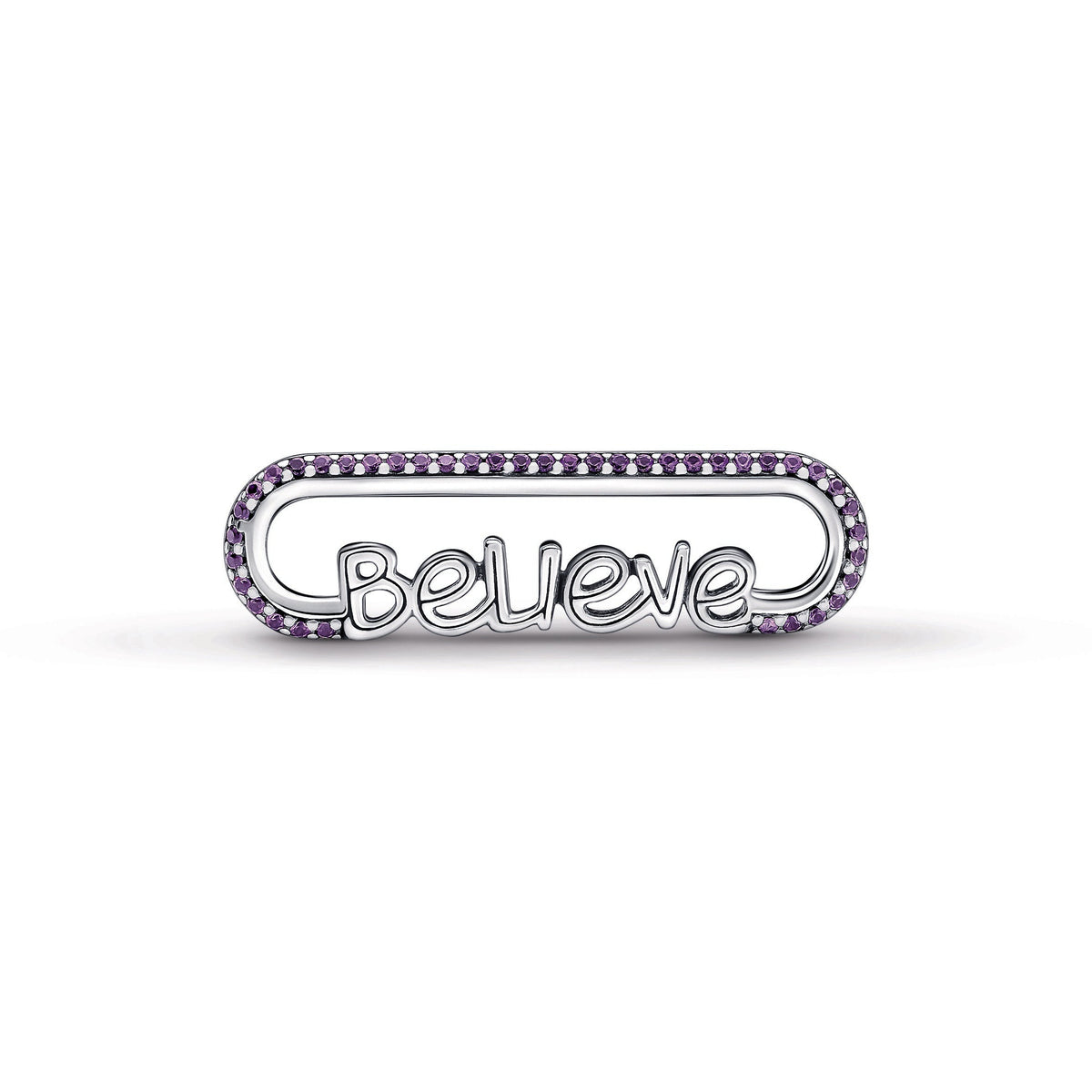 Pandora Charm Featuring ME Styling Believe Word Link