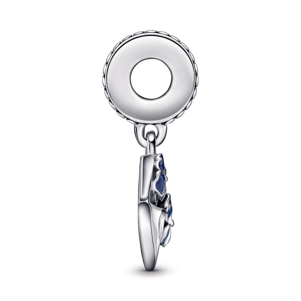 Pandora Charm Featuring Pansy Flower Envelope Dangle