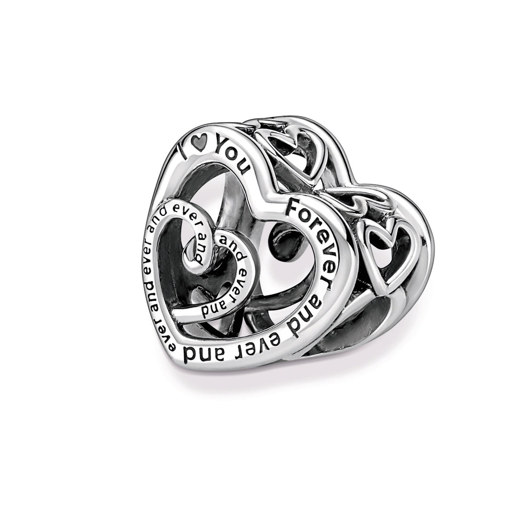 Pandora Entwined Infinite Hearts Charm