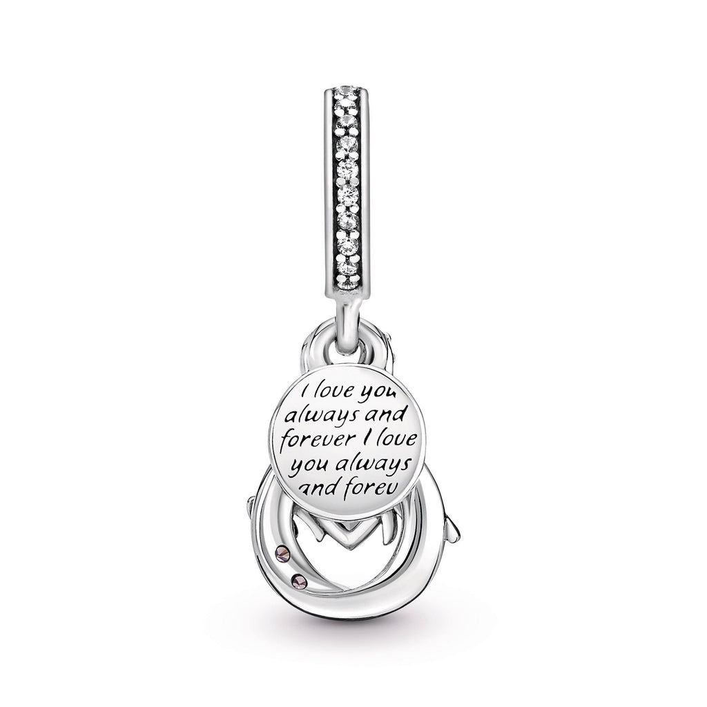 Pandora Charm Featuring Mum Infinity Pavé Double Dangle