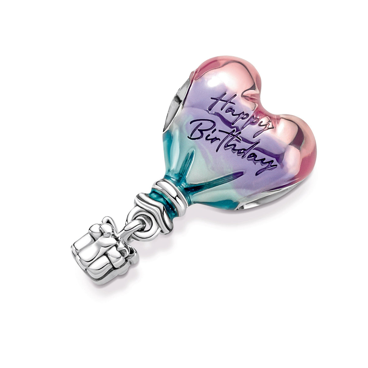 Pandora Charm Featuring Happy Birthday Hot Air Balloon