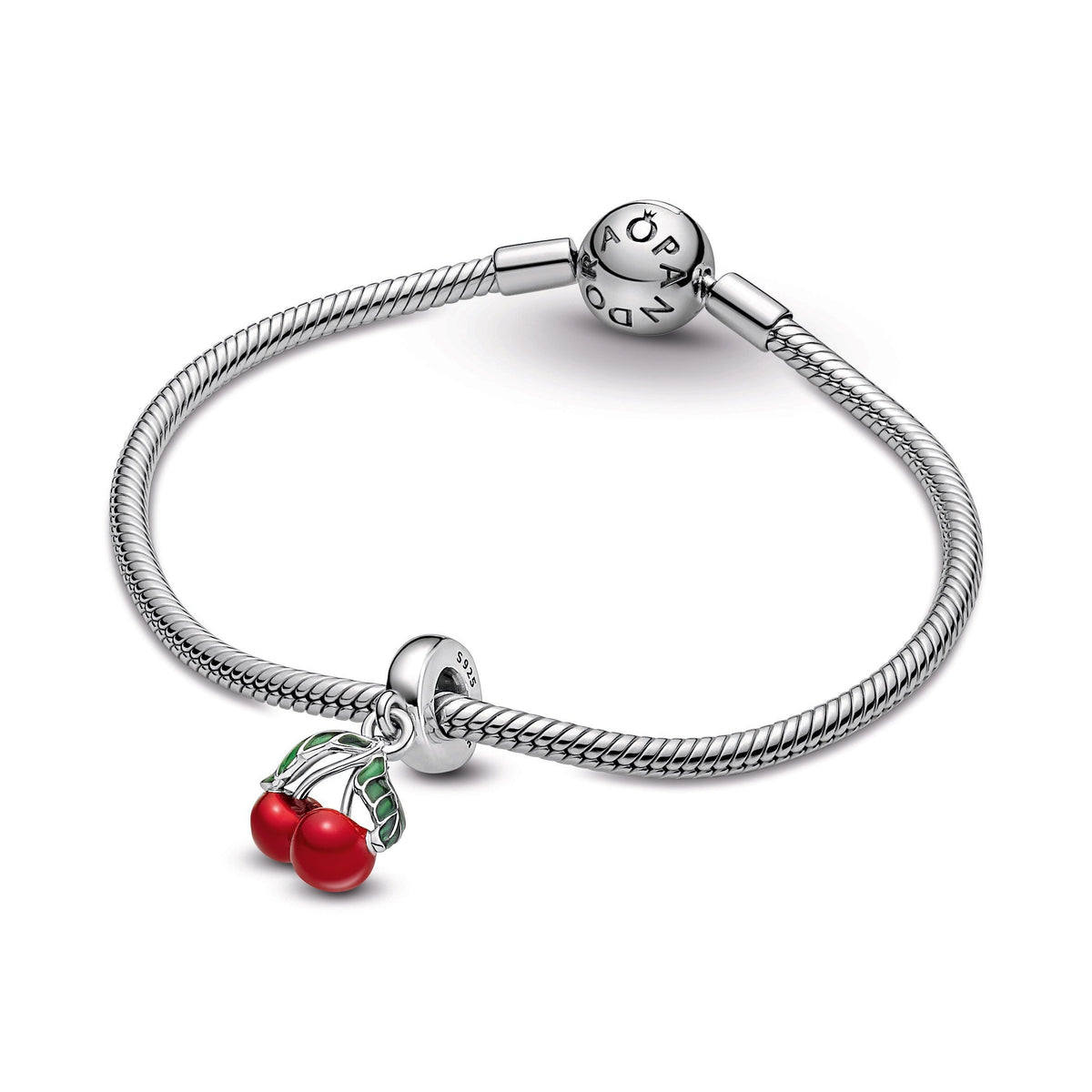 Pandora Asymmetrical Cherry Fruit Dangle Charm