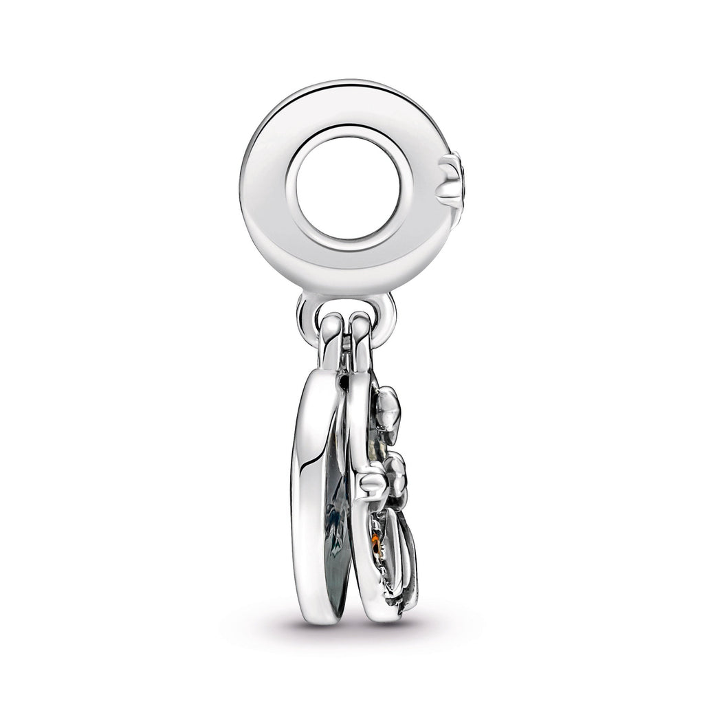 Pandora Charm Featuring Camping Night Sky Double Dangle