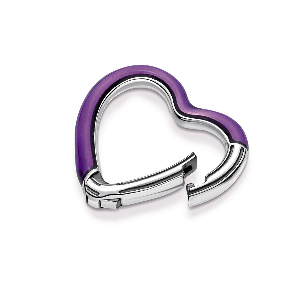 Pandora Bracelet Featuring ME Bright Purple Styling Heart Connector