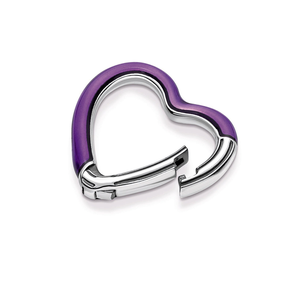 Pandora Bracelet Featuring ME Bright Purple Styling Heart Connector