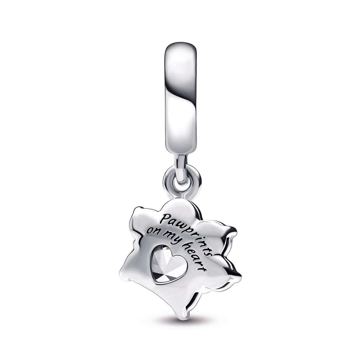 Pandora Charm Featuring Sparkling Pet Paw Print Dangle