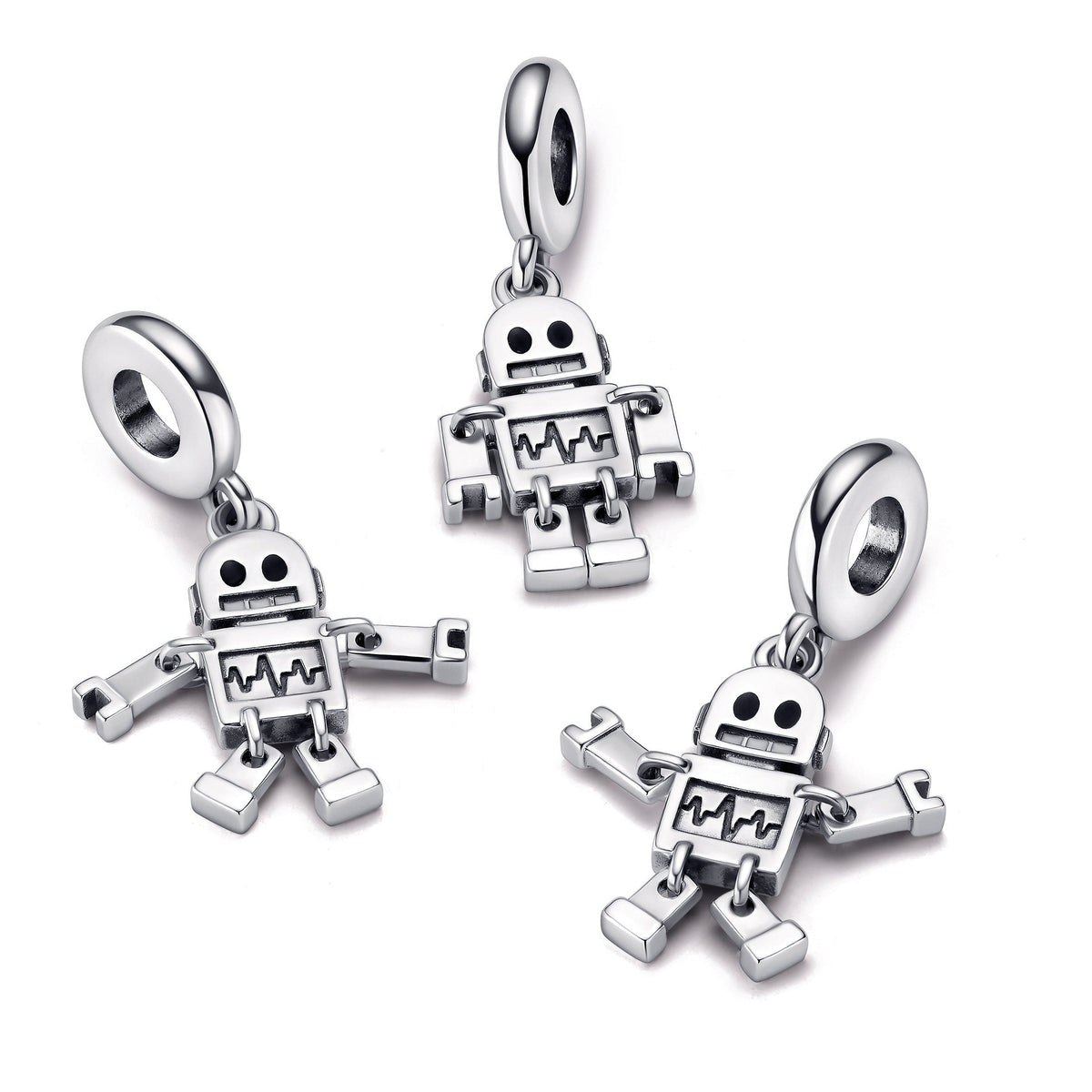 Pandora Charm Featuring Bestie Bot Robot Dangle