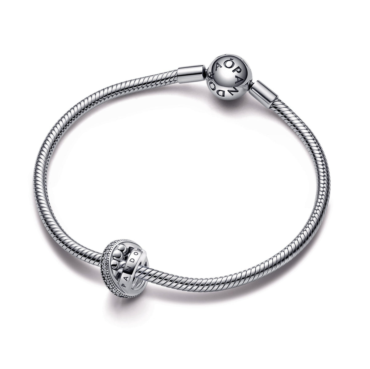 Pandora Charm Featuring Logo, Pavé & Beads