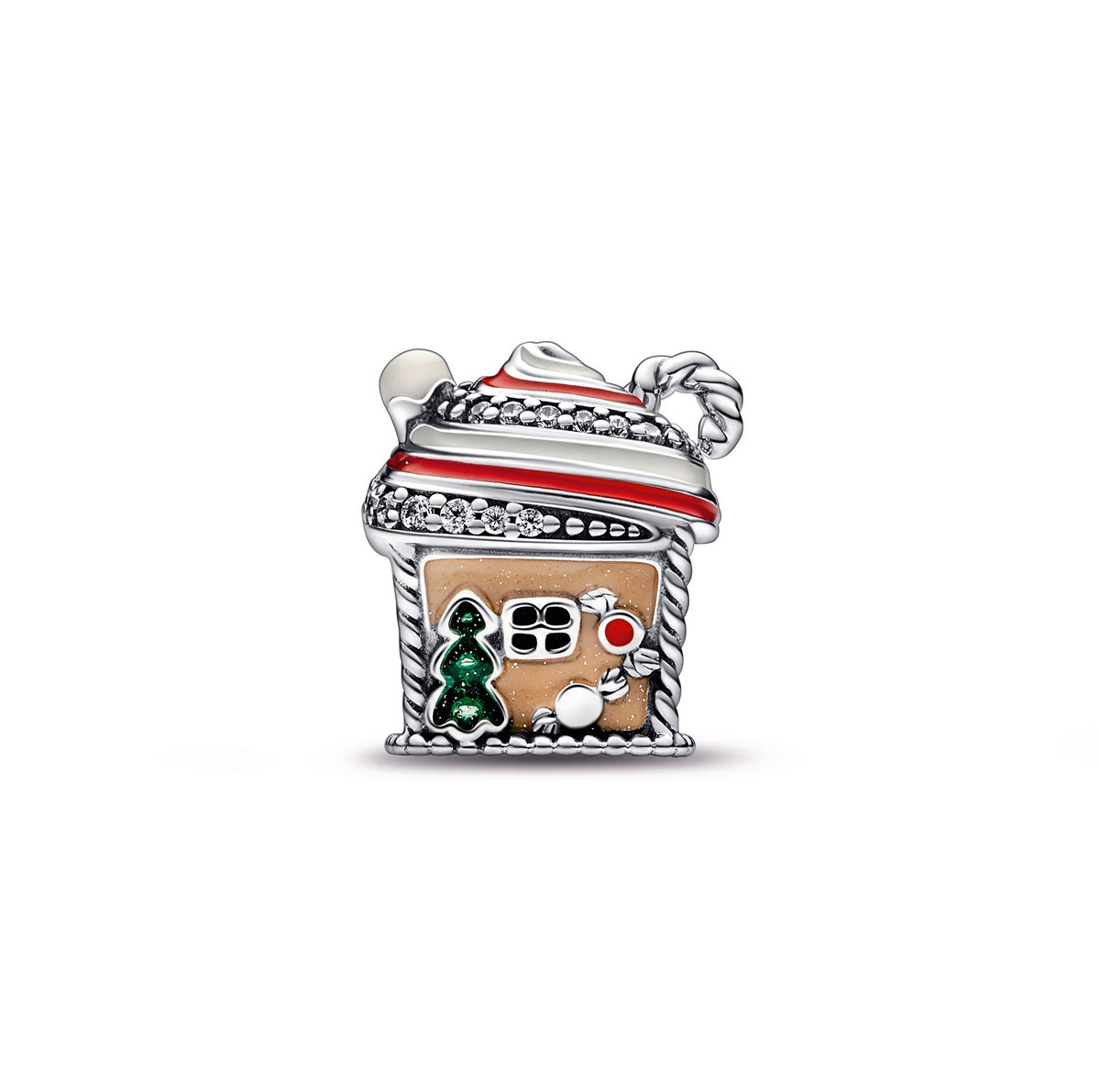 Pandora Charm Featuring Festive Gingerbread House