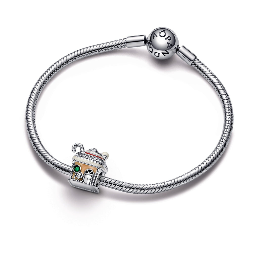 Pandora Charm Featuring Festive Gingerbread House