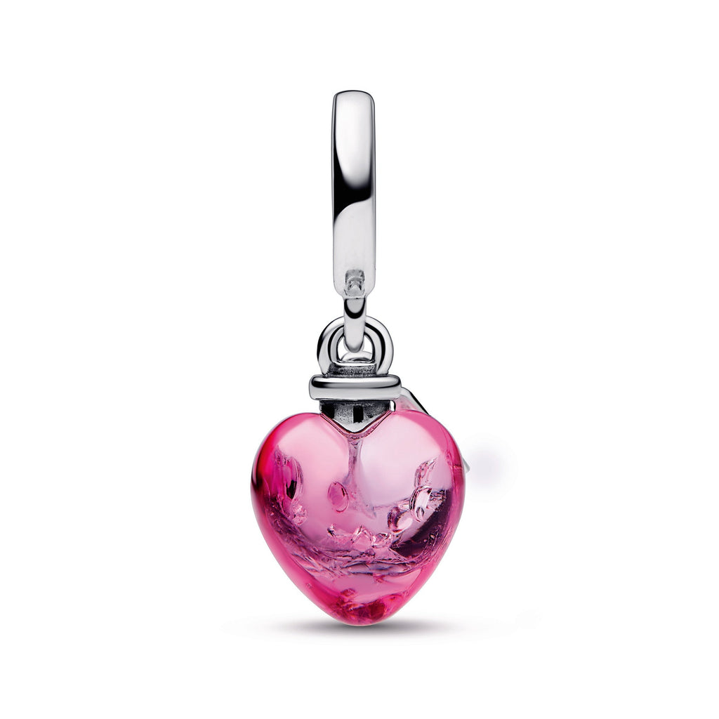 Pandora Love Potion Murano Glass Heart Dangle Charm