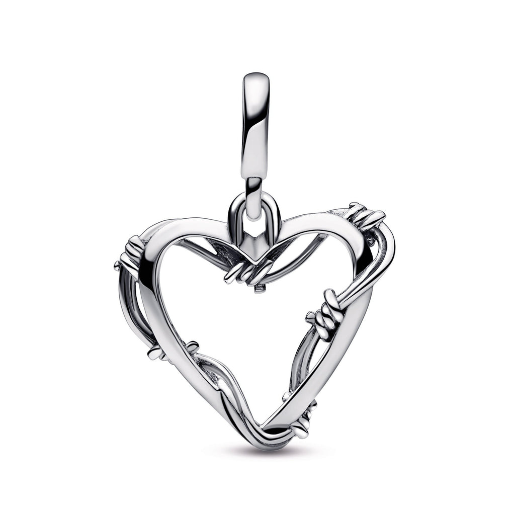 Pandora Charm Featuring ME Wire Heart Medallion