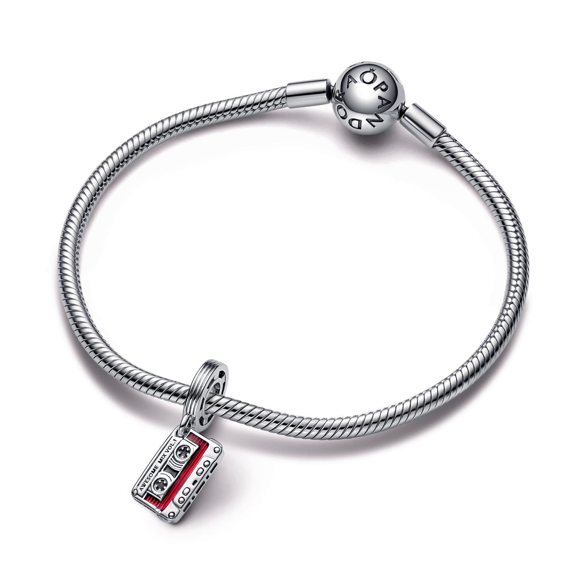 Pandora Marvel Guardians of the Galaxy Cassette Tape Dangle Charm