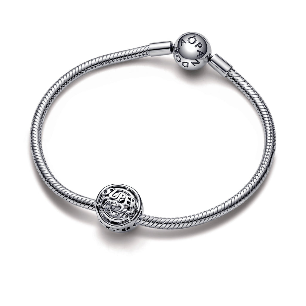 Pandora Charm Featuring Mum Hero Openwork