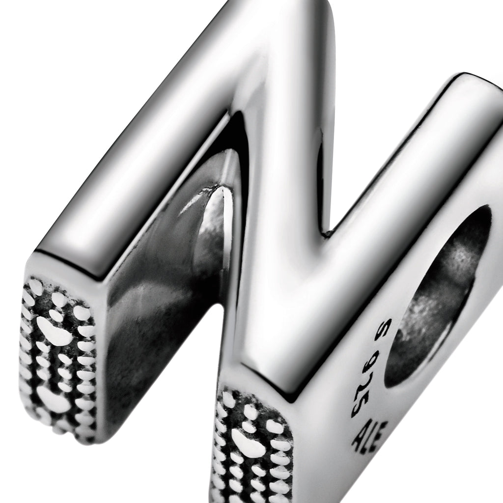 Pandora Charm Featuring Letter N Alphabet