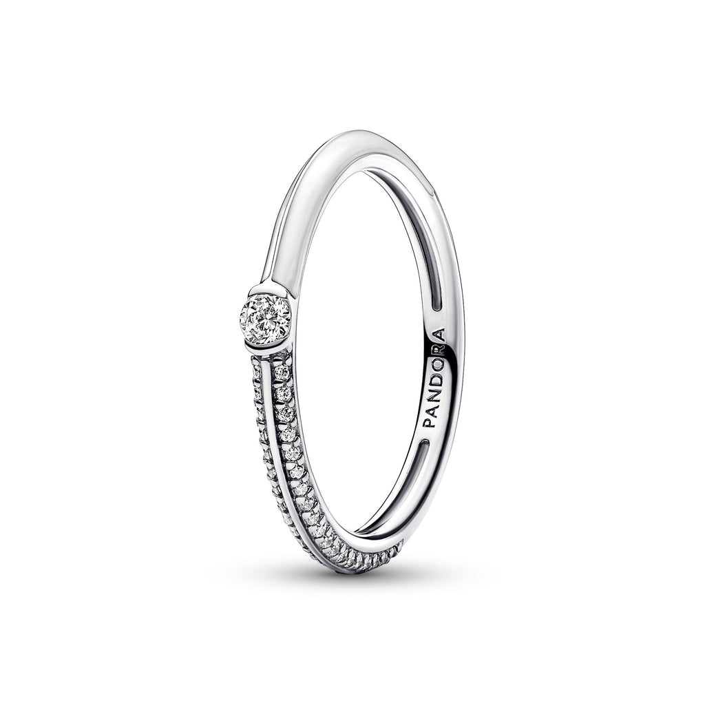 Pandora ME Pavé & White Dual Ring