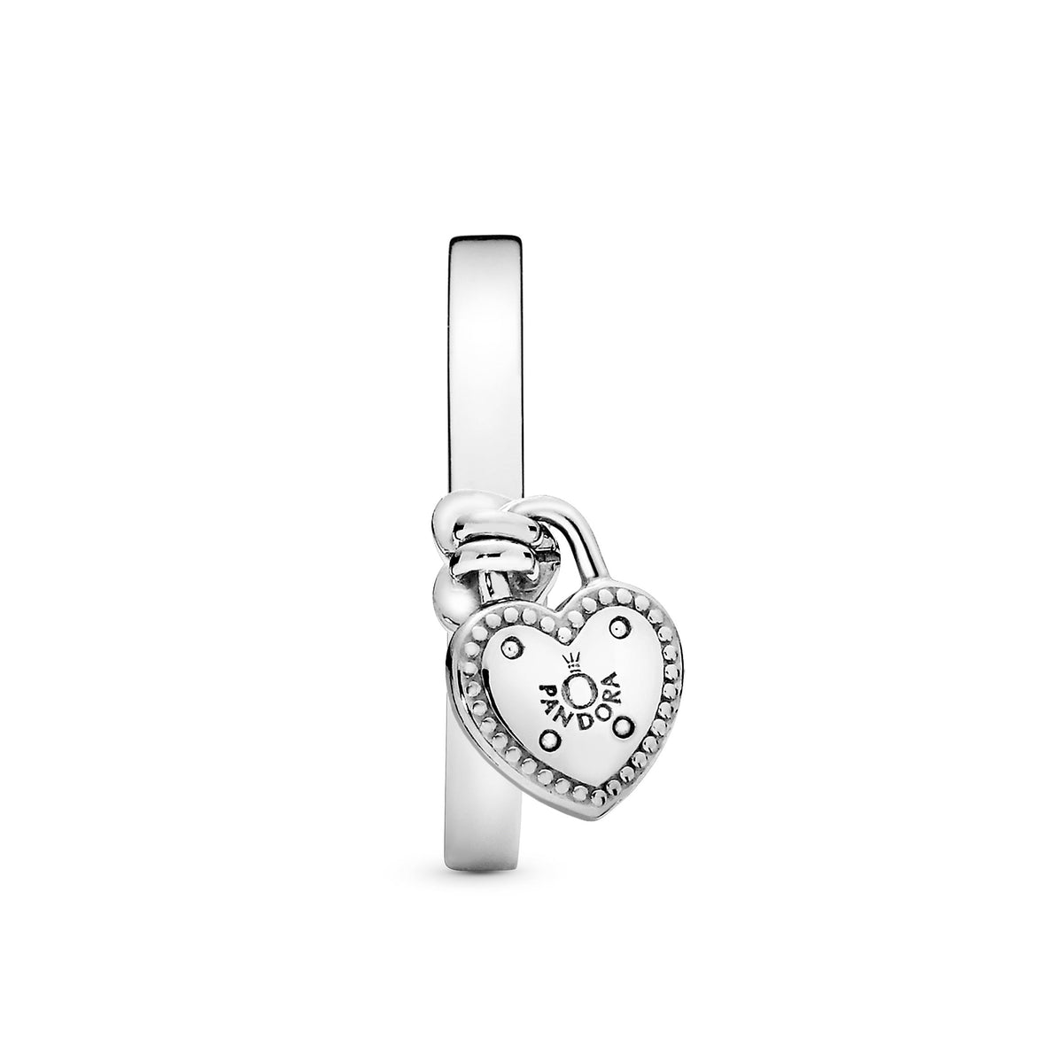 Pandora Ring Featuring Heart-Shaped Padlock