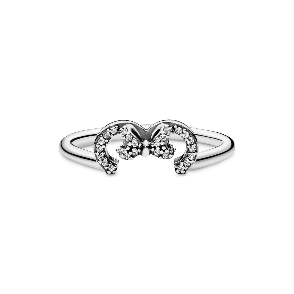 Pandora Ring Featuring Disney Minnie Mouse Ears Silhouette Puzzle