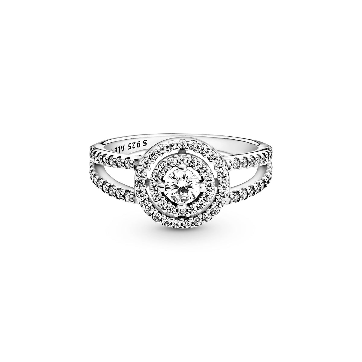 Pandora Ring Featuring Sparkling Double Halo
