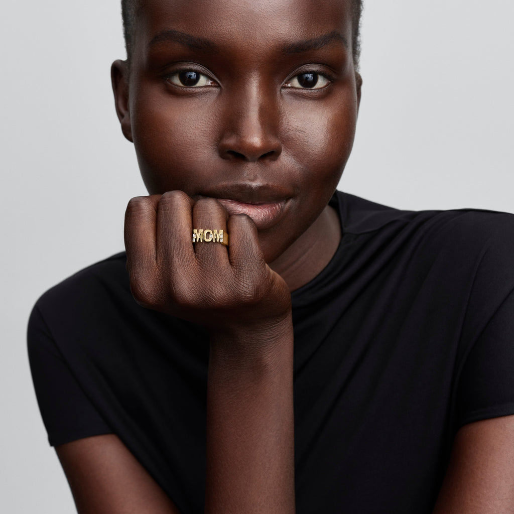 Pandora Ring Featuring Mom Signet