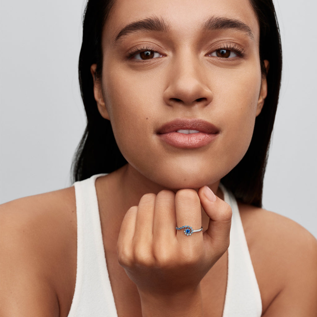Pandora Ring Featuring Disney Moana Ocean Wave