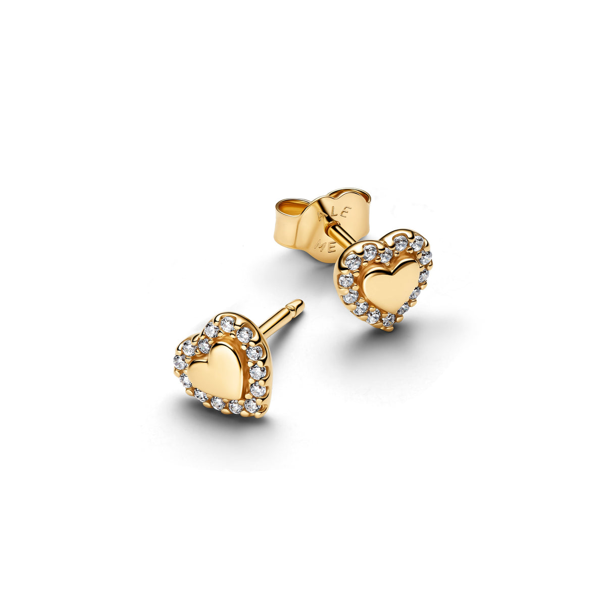 Pandora Earrings Featuring Heart Halo Stud