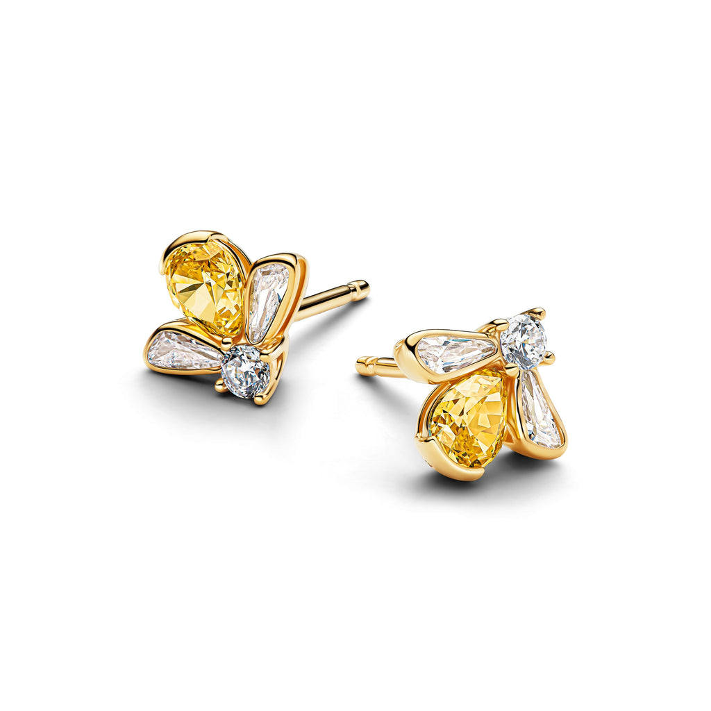 Pandora Earrings Featuring Honey Bee Stud