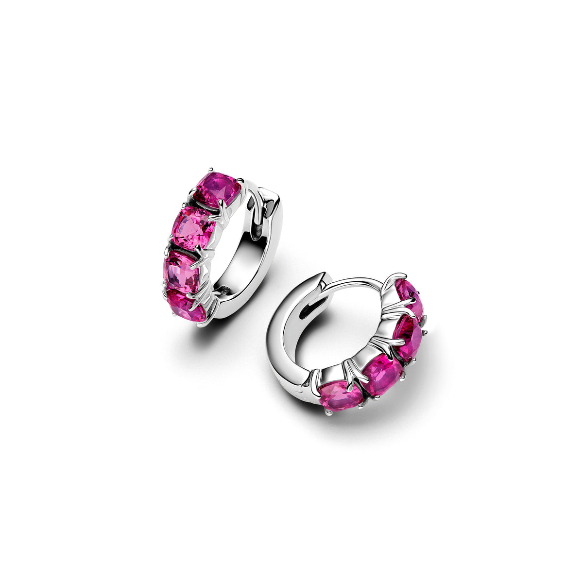 Pandora Pink Hoop Earrings