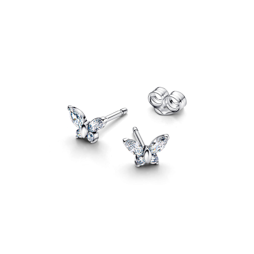 Pandora Earrings Featuring Butterfly Stud
