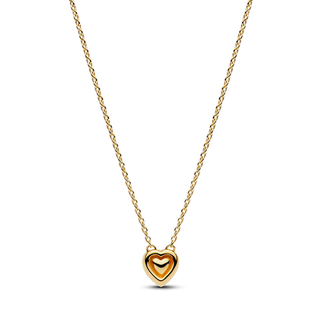 Pandora Engravable Heart Halo Collier Necklace