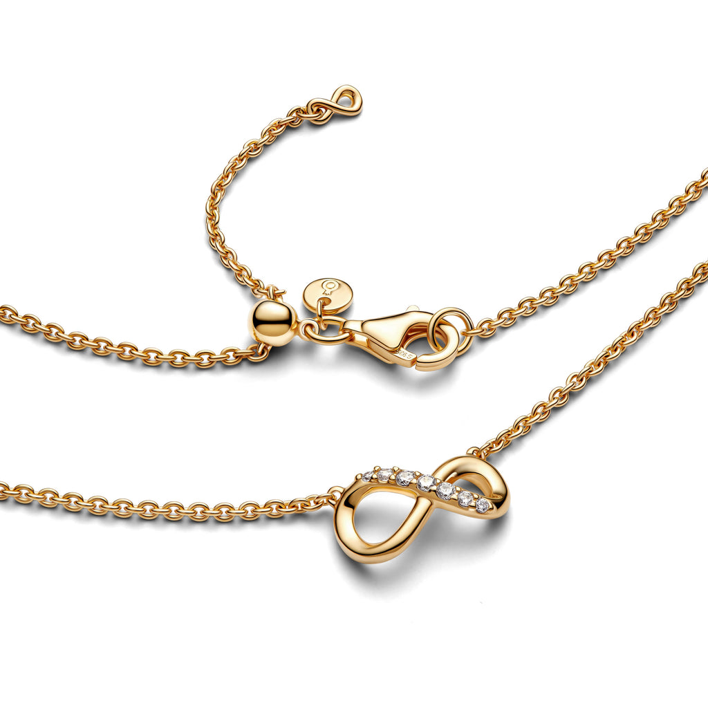 Pandora Necklace Featuring Sparkling Infinity