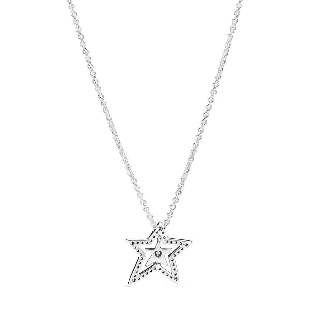 Pandora Pavé Asymmetric Star Collier Necklace