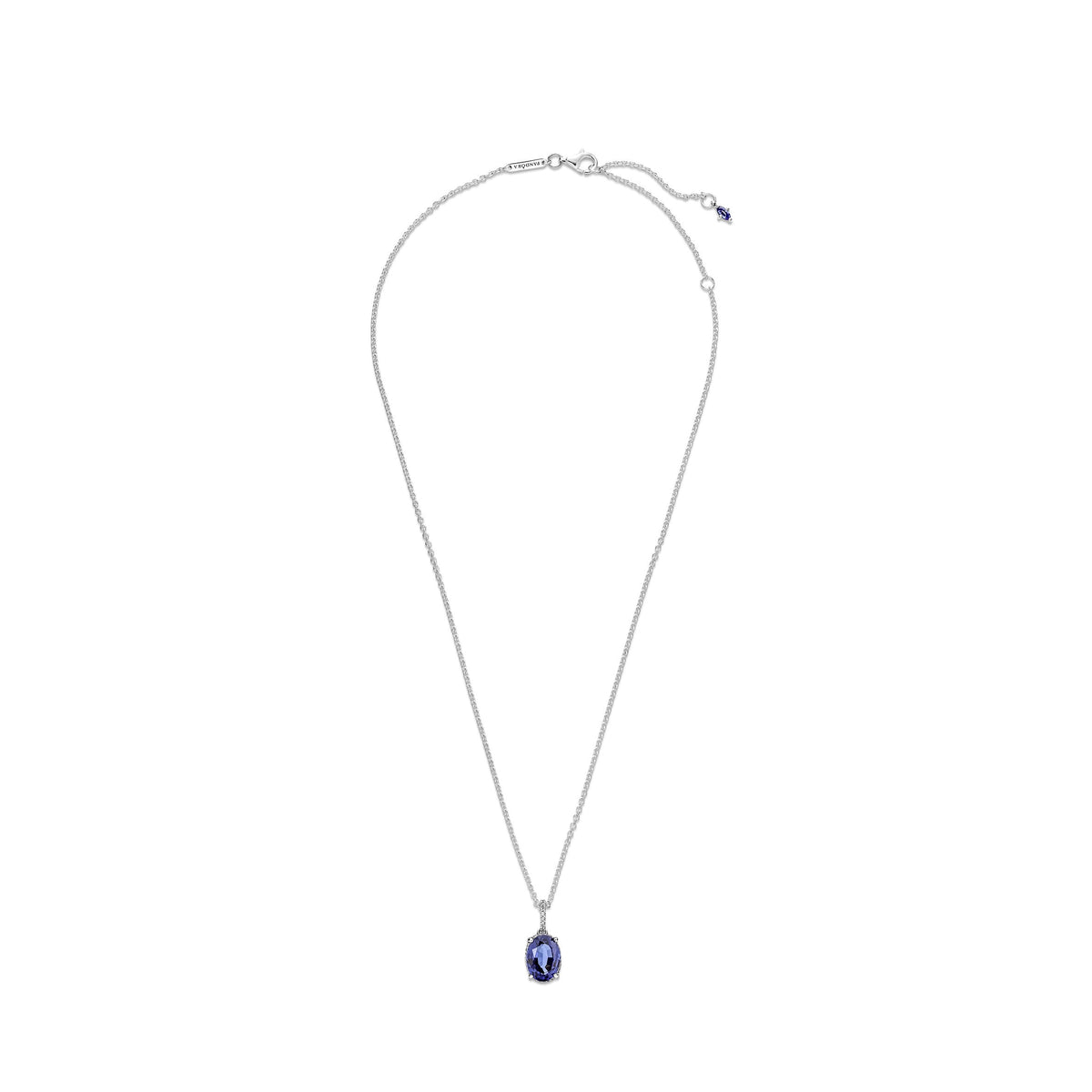 Pandora Necklace Featuring Sparkling Statement Halo