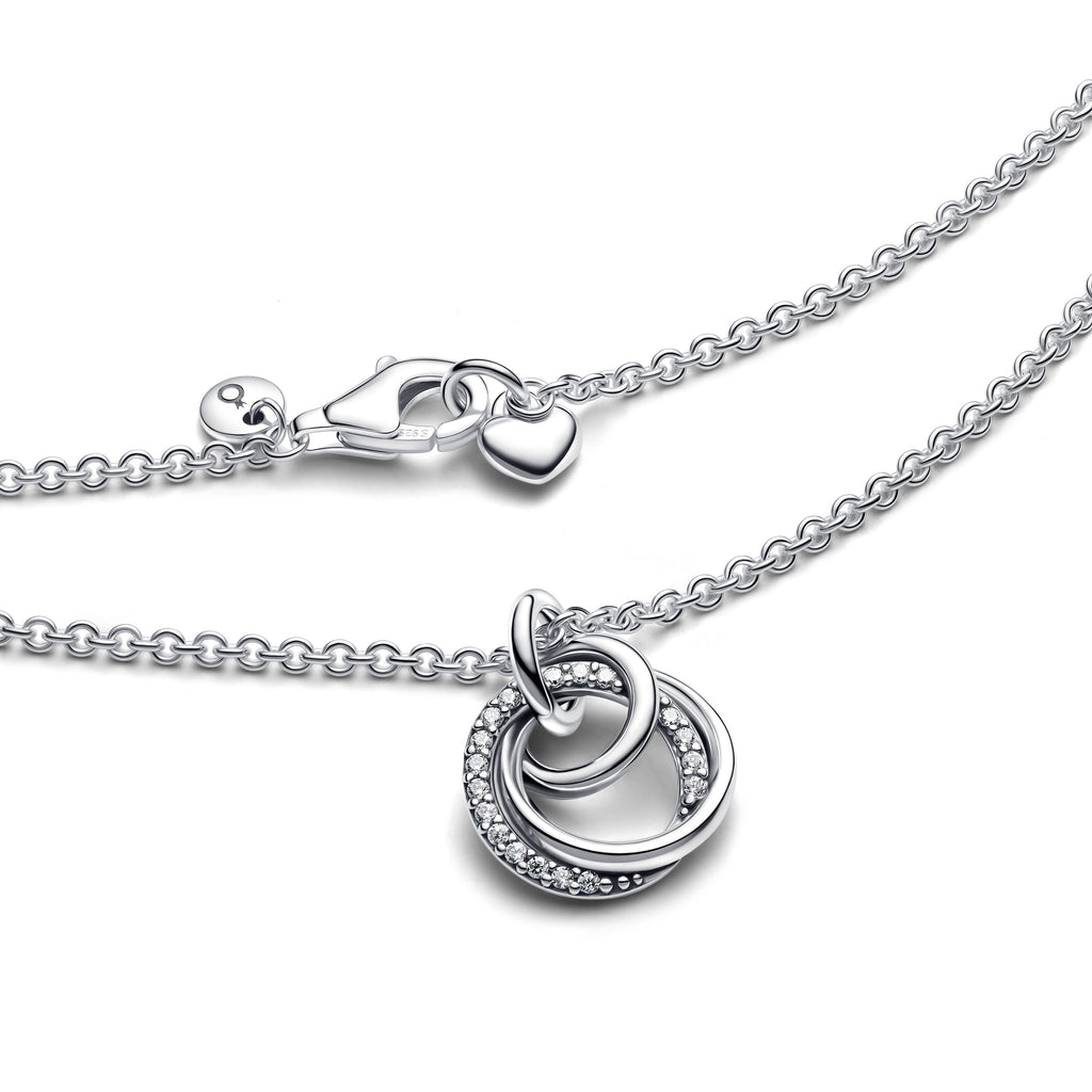 Pandora Necklace Featuring Family Always Encircled