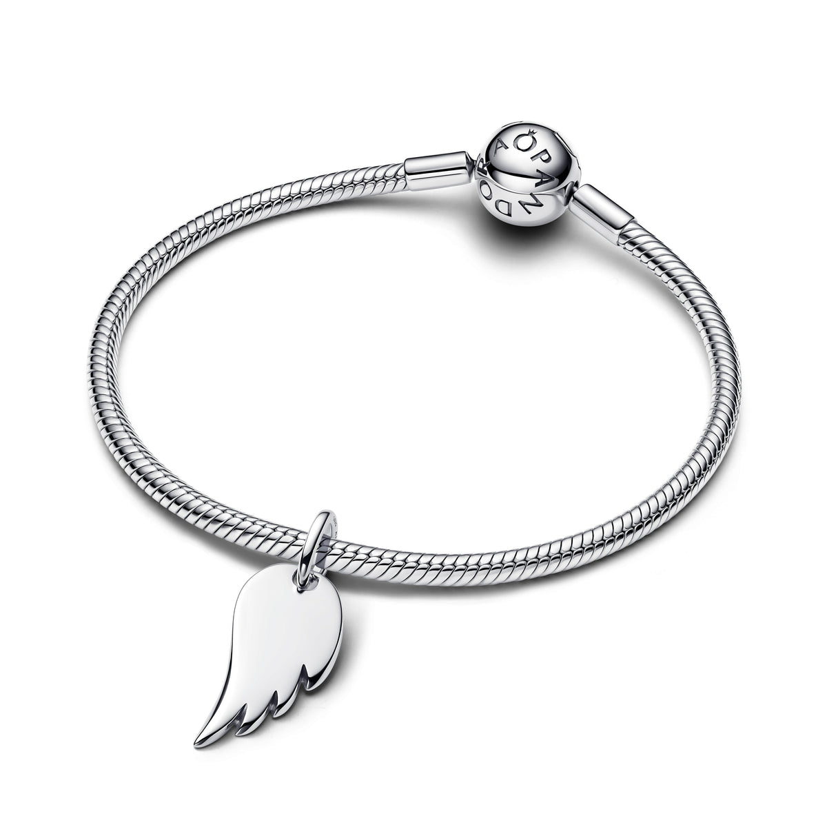 Pandora Engravable Angel Wing Tag Pendant