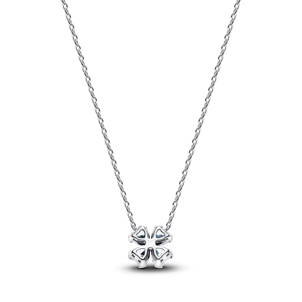 Pandora Sparkling Lucky Clover Pendant Necklace