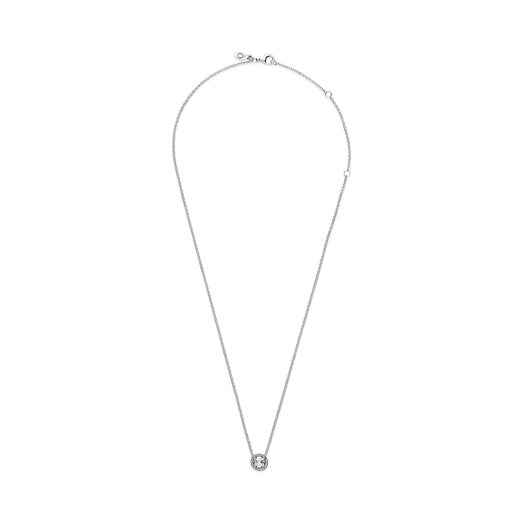 Pandora Round Sparkle Halo Necklace
