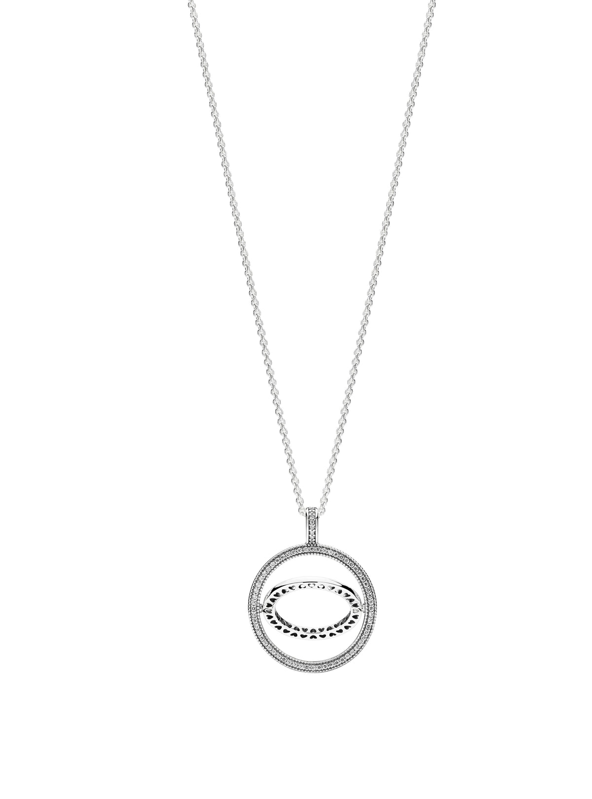 Pandora Necklace Featuring Logo Circle