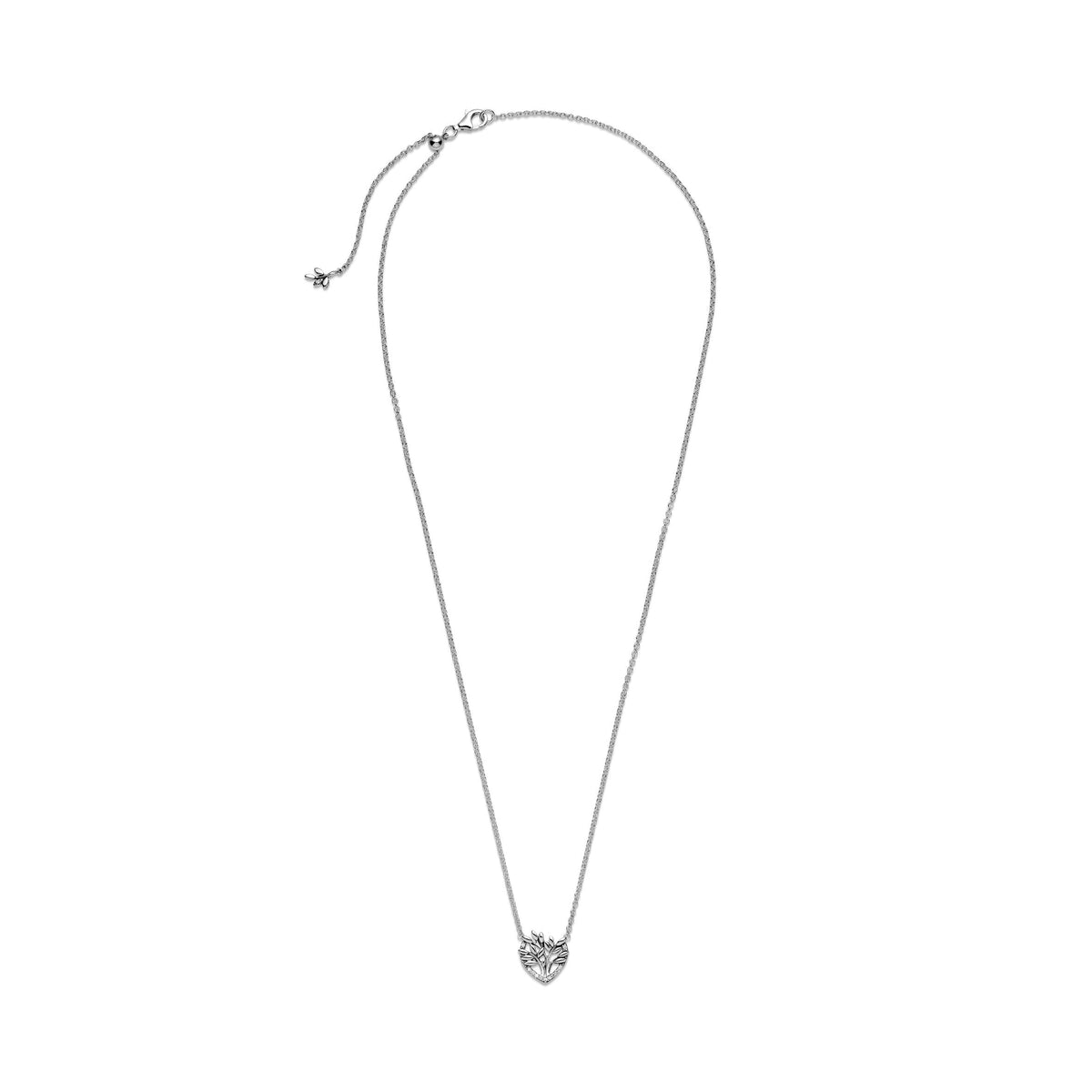 Pandora Necklace Featuring Heart Family Tree