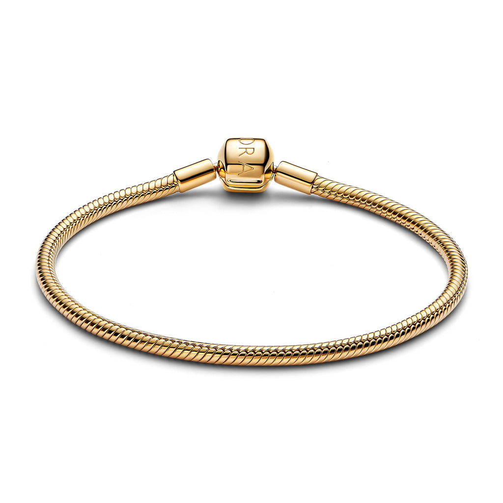 Pandora Bracelet Featuring Barrel Clasp Snake Chain