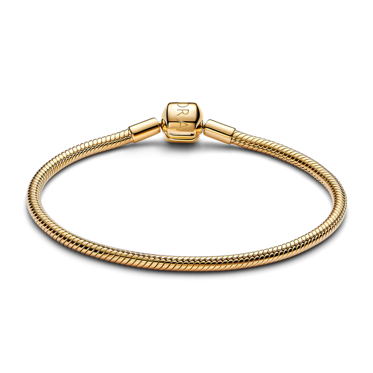 Pandora Bracelet Featuring Barrel Clasp Snake Chain