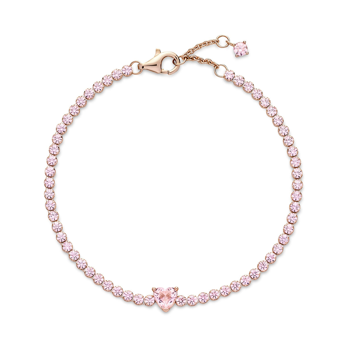 Pandora Sparkling Heart Tennis Bracelet