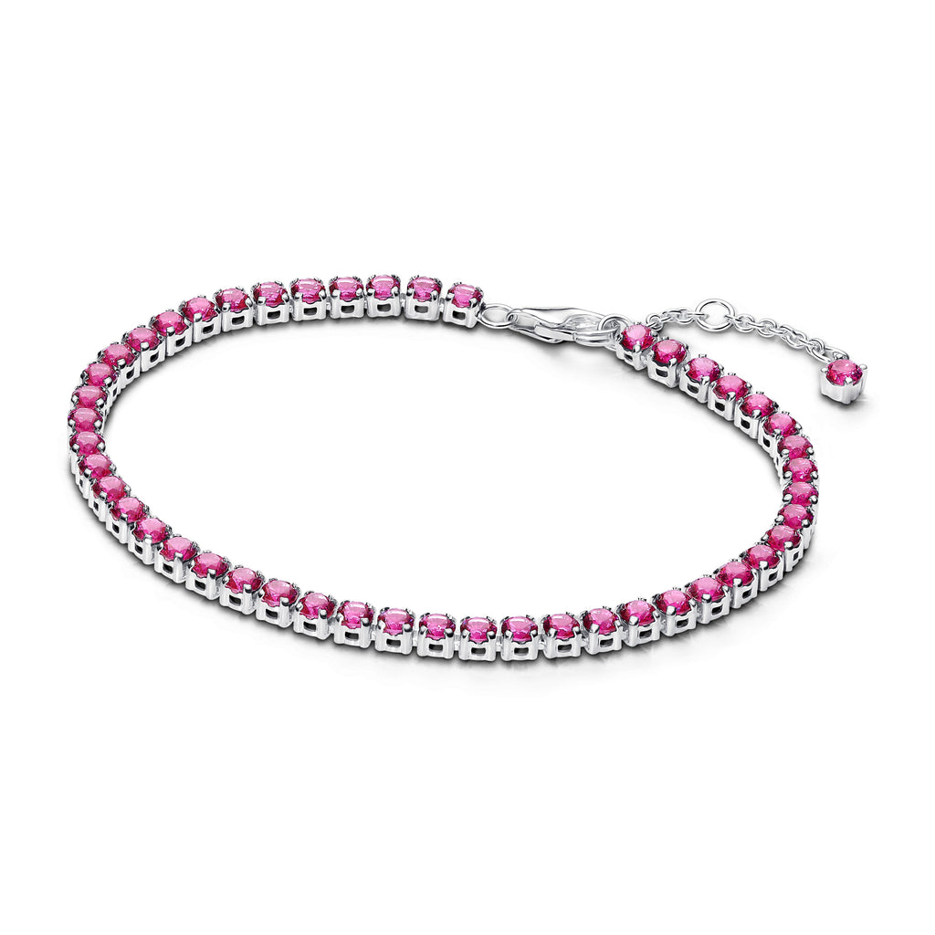 Sparkling Pink Tennis Bracelet