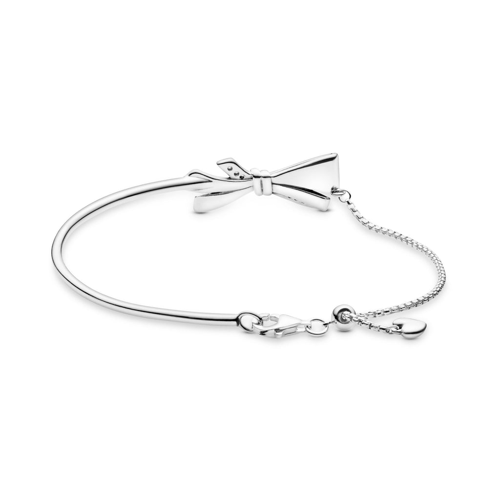 Pandora Bracelet Featuring Sparkling Bow Slider